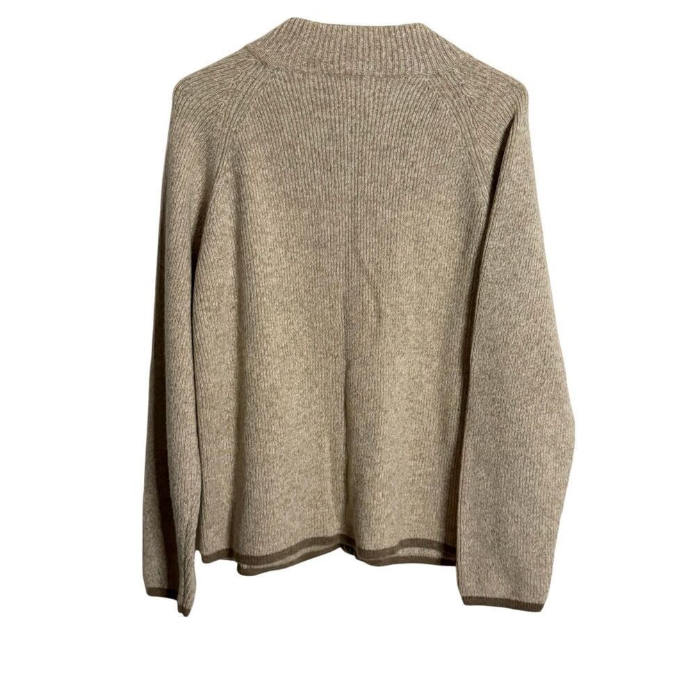 Pendleton Originals Men's Lambswool Blend Full Zip Cardigan Sweater Beige XL - Picture 4 of 5